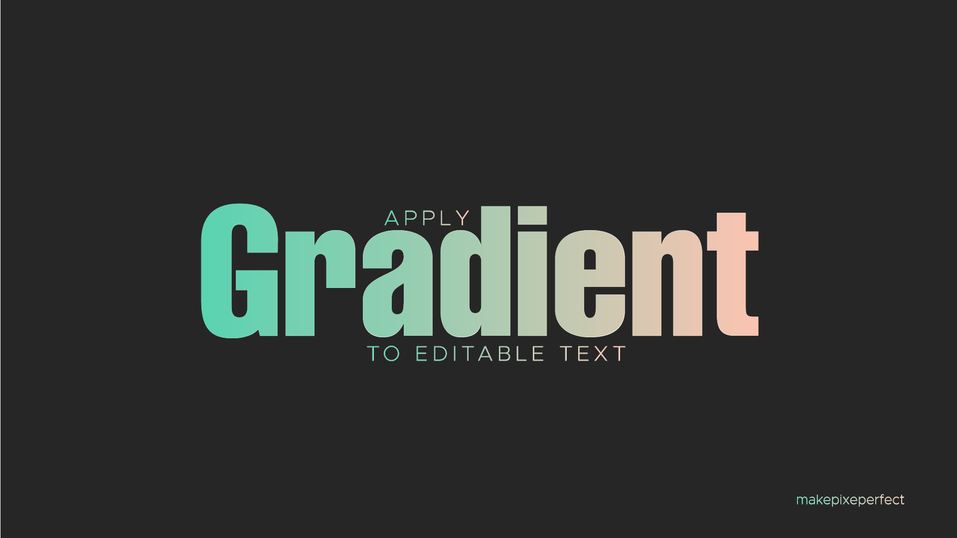 How to apply gradient to editable text in Illustrator (2023)