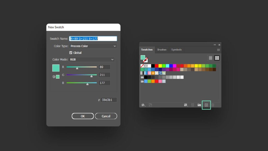 Creating a New Swatch in illustrator