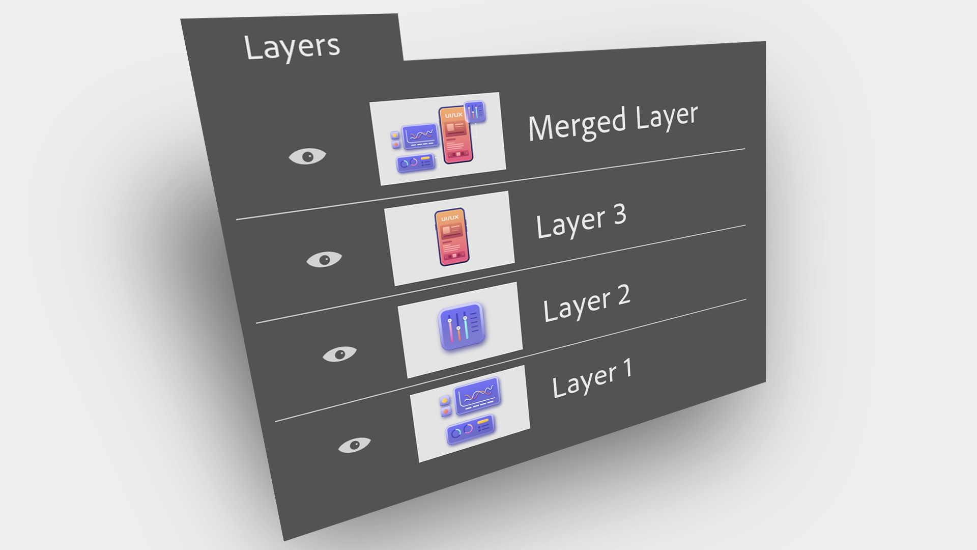 Merge layers in Photoshop