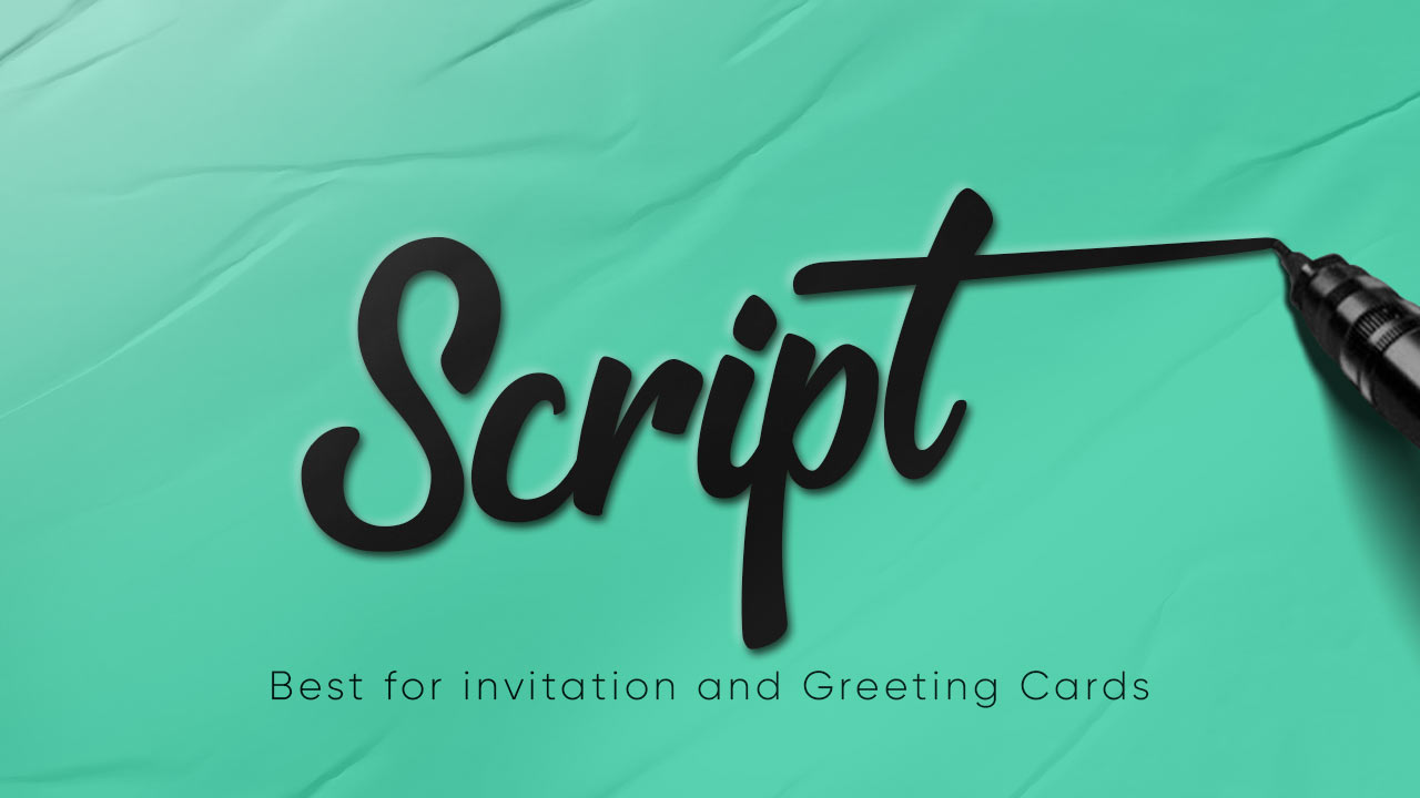 Script - Typography - MakePixelPerfect