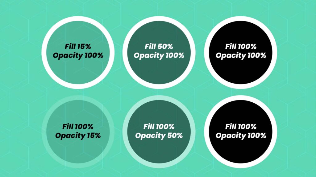 Fill and Opacity Comparison - MakePixelPerfect