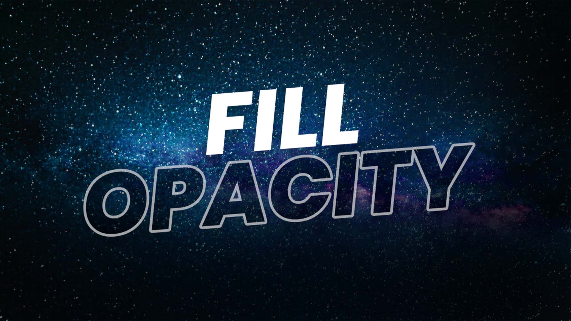 What is the Difference between Photoshop Fill and Opacity?