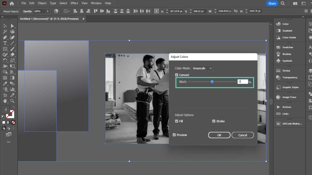 Adjust-Color-Balance-In-Illustrator-Convert-Image-and-Vector-Into-Grayscale-2-MakePixelPerfect