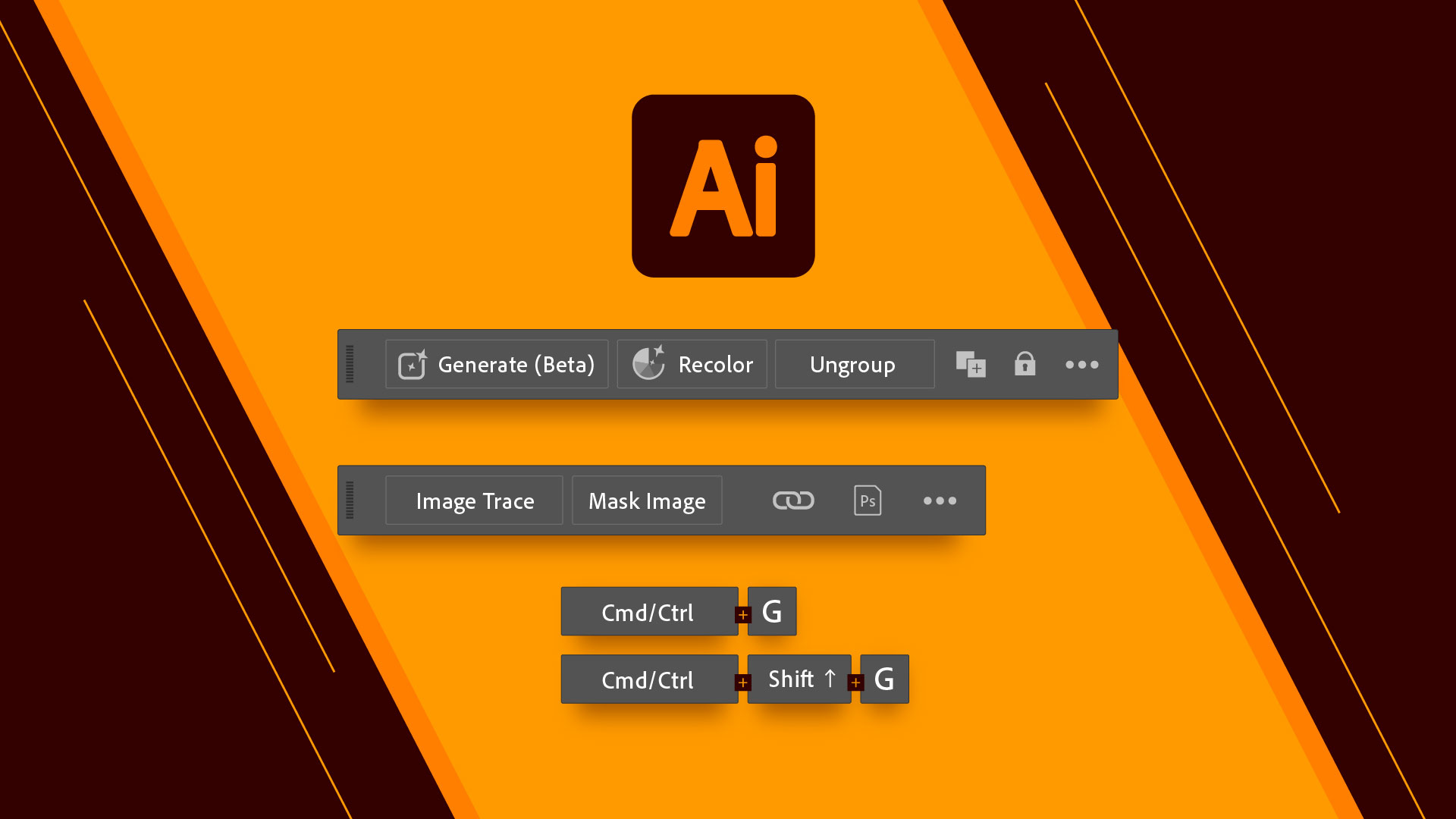 How to ungroup objects in Illustrator using a shortcut